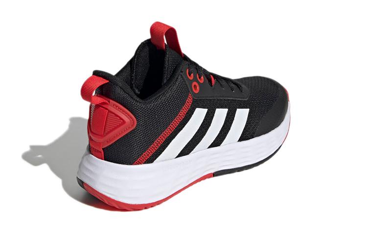 Adidas OwnTheGame 2.0 K Slip Resistant And Breathable Low top Performance Basketball Shoes Black White Kids' H01555