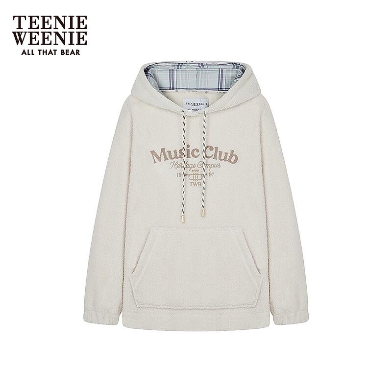 Teenie Weenie Women's Bear Graphic Hooded Sweatshirt