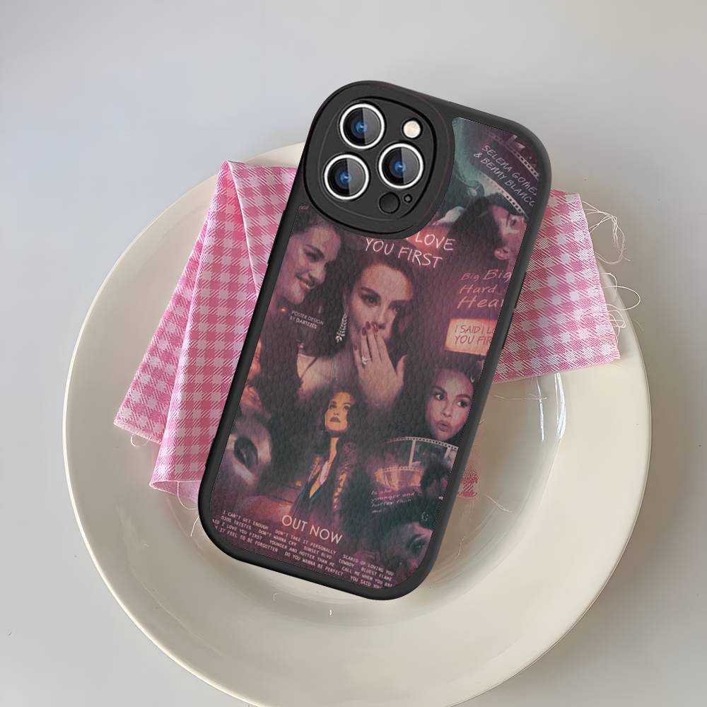 Selena Gomez Singer Phone Case For IPhone 16 15 14 13 12 11 Pro Max Plus 16E Soft Leather Cover