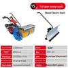 Compact Hand-Push Snow Sweeper for Efficient Road and Community Snow Removal