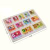 Big Size Baby Montessori Wooden Puzzle Hand Grab Board Set Educational Toys Infantil Cartoon Number Letter Math Puzzle Kids Gift