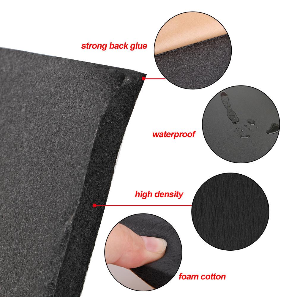 Self-Adhesive Car Sound Deadening Mat - Fire Retardant Automotive Insulation Pad, Butyl Rubber & Foam Damping Sheet for Noise Heat Control