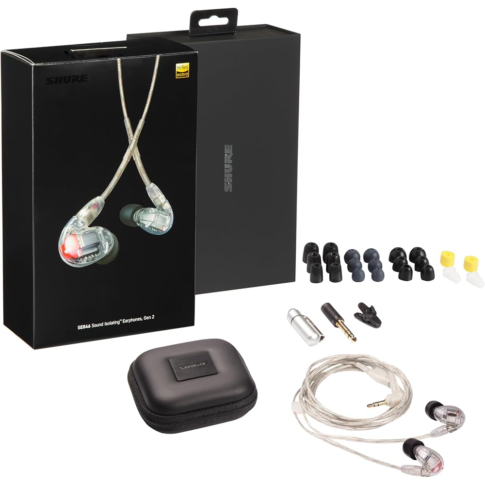 [VGP2025 Gold Award] SHURE Sure SE846G2CL Clear 2nd Generation Earphones Wired High Sound Insulat...