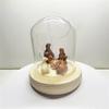 Glass Christmas Led Nativity Scene Figurine Glowing Ornament Crafts for Festival Wedding Birthday Party Decoration