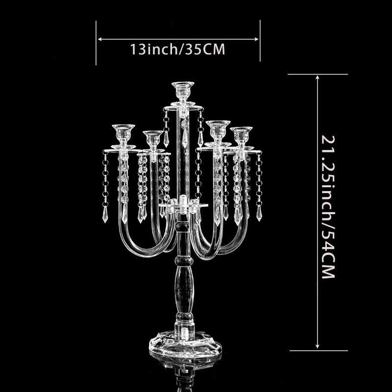 Morden Candle Holder Acrylic Transparent Elegant