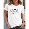 Printed Women's T-shirt Fashionable Summer O-neck Harajuku Top