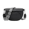 Corduroy Chest Bag for Women Crossbody Fanny Pack Casual Bum Sling Bag with Adjustable Strap