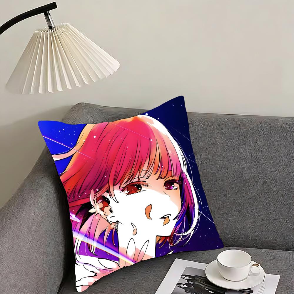 Oshi No Ko Kana Arima Cushion Cover Reversible Plush Pillow Cover – For Car, Sofa, Bedroom, Perfect As a Gift.