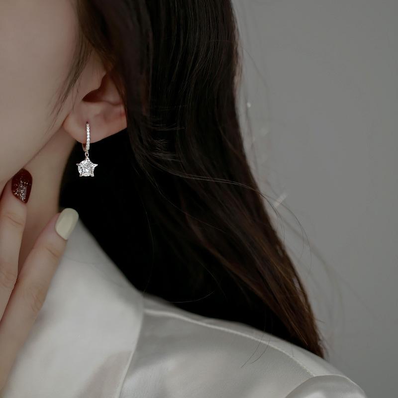 Star Temperament Ear Buckle Jewelry New Trendy Earring Female Earrings Retro Ring High-end Sense