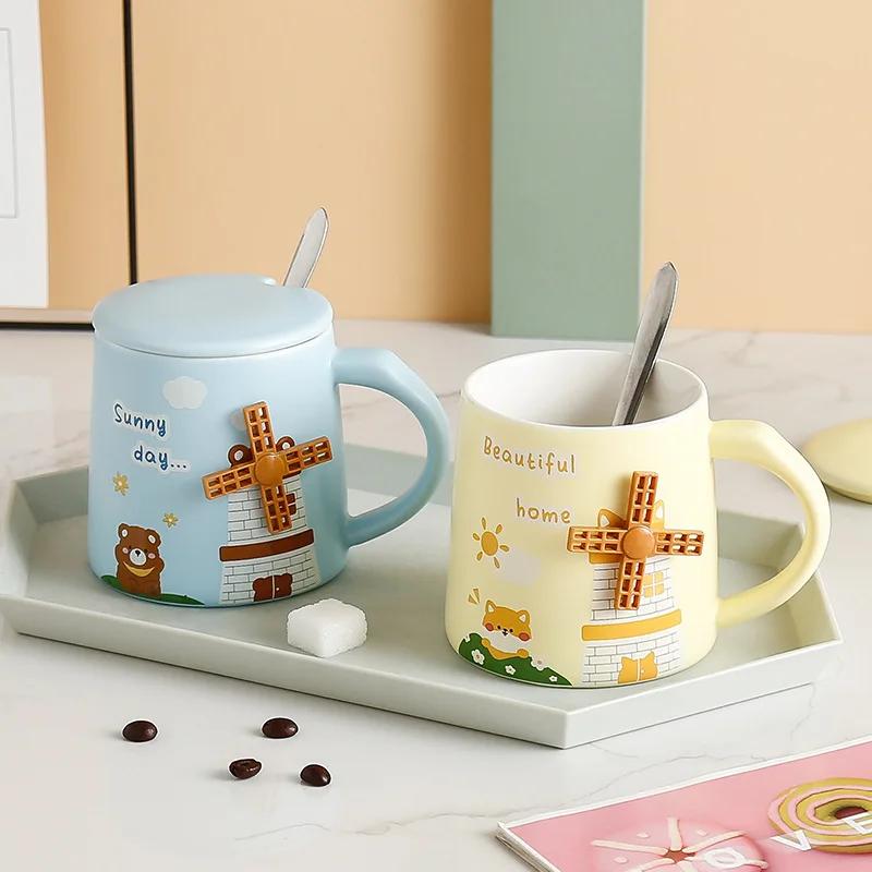 Creative 3-dimensional Windmill Mug Personalized Gifts Thermal Cups for Coffee Cup Cute Mugs Free Shipping Unusual Tea Cup Go