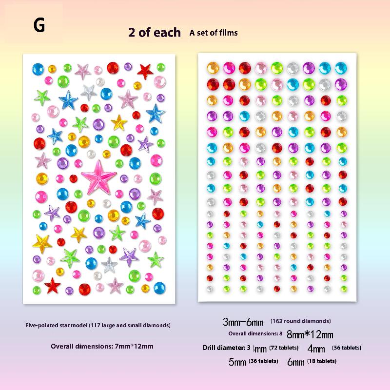 Göz Yüz Vücut Elmas Dövme Çıkartmaları Renkli Simli Rhinestone İnci Çıkartma Parti Makyajı İçin Yüz Dekalı Mücevher Aksesuarı