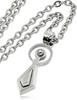 Napist Men's 316L Surgical Stainless Steel Rust-Resistant Necklace [Hypoallergenic] Pendant Accessory, Silver, MISASAGI