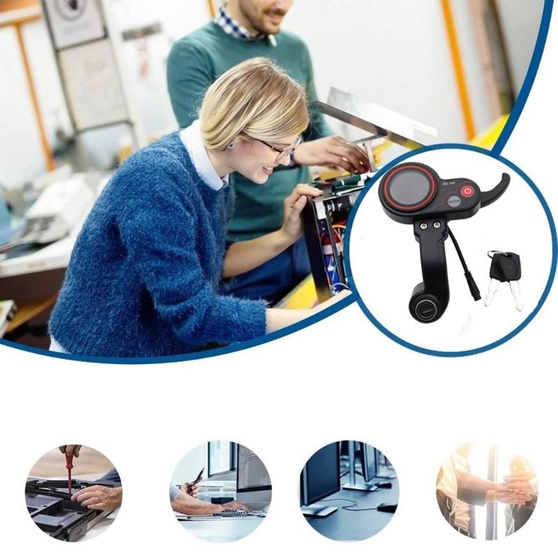 Monopattini Elettrici con Regolazione della Velocità Controllata dal Pollice, Blocco Attivato da Chiave e Pannello Display Digitale