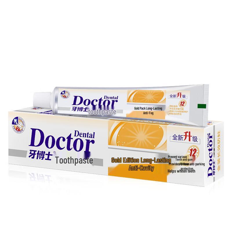 Dr. Tooth Gold Long-lasting Anti-Cavity Toothpaste Family Pack