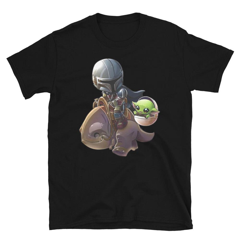 Mandalori bb yod action movie sci fi fun graphic Short-Sleeve Unisex T-Shirt 2XL