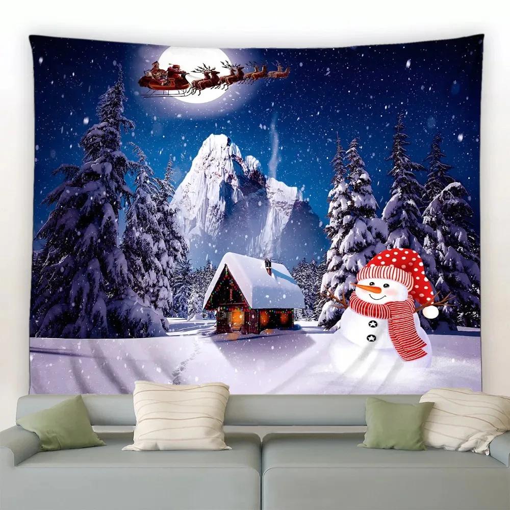 

Рождественский роскошный гобелен для спальни, гостиной, домашнего рождественского украшения 100x75cm
