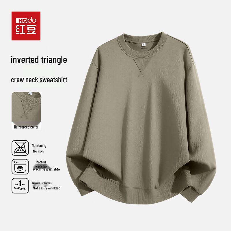 Hodo Men s Loose Fit Drop Shoulder Round Neck Sweatshirt L