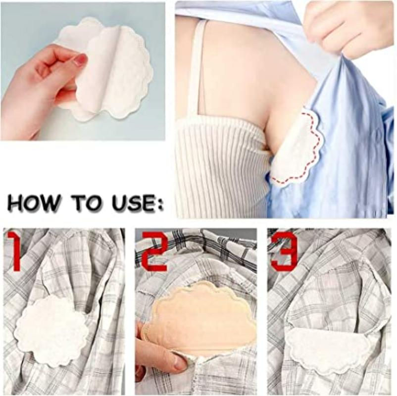50pcs Underarm Pads Dress Clothing Perspiration Absorb Pads Invisible Armpit Care Sweat Absorbent Pads Deodorant for Women Men