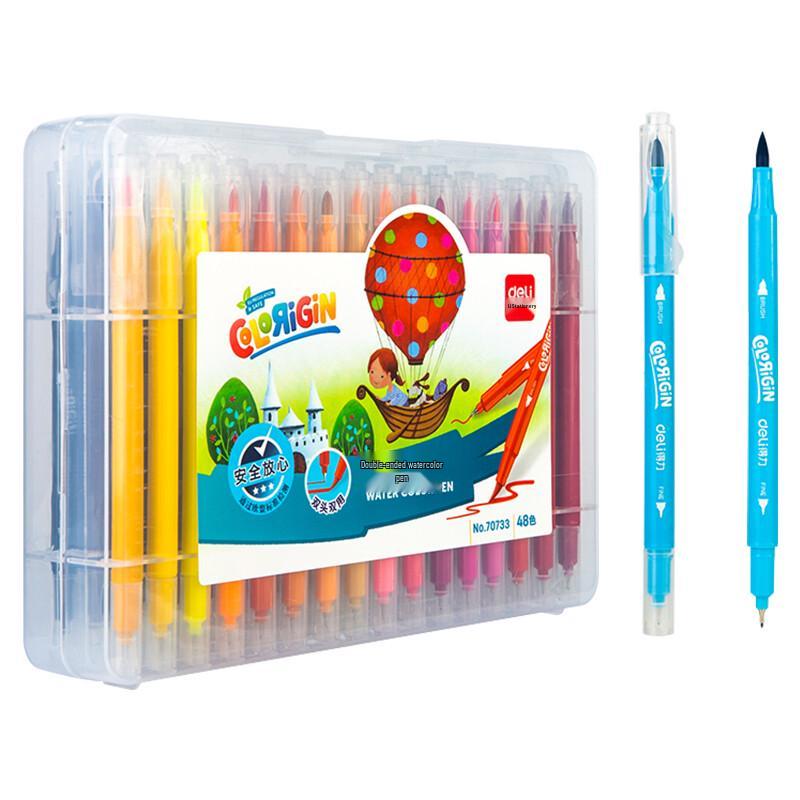 Deli Double-Ended Watercolor Pen Set