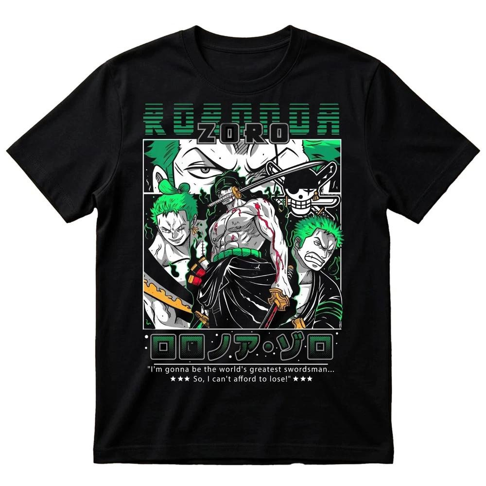 Roronoa Zoro One Piece SwordsUnisex TShirt Three Sword Style Anime Graphic Tee S