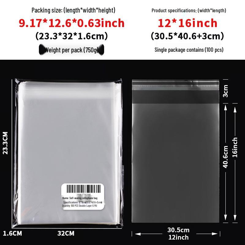 Clear Self-Adhesive OPP Bag for Candy, Snack, or Bread Packaging