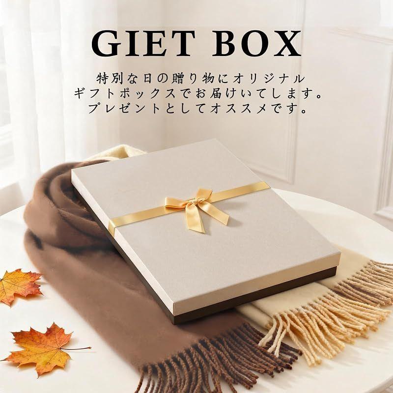 Used [New] [Magdert] Women's Scarf, Cashmere-like, Large Size, with Gift Box 1