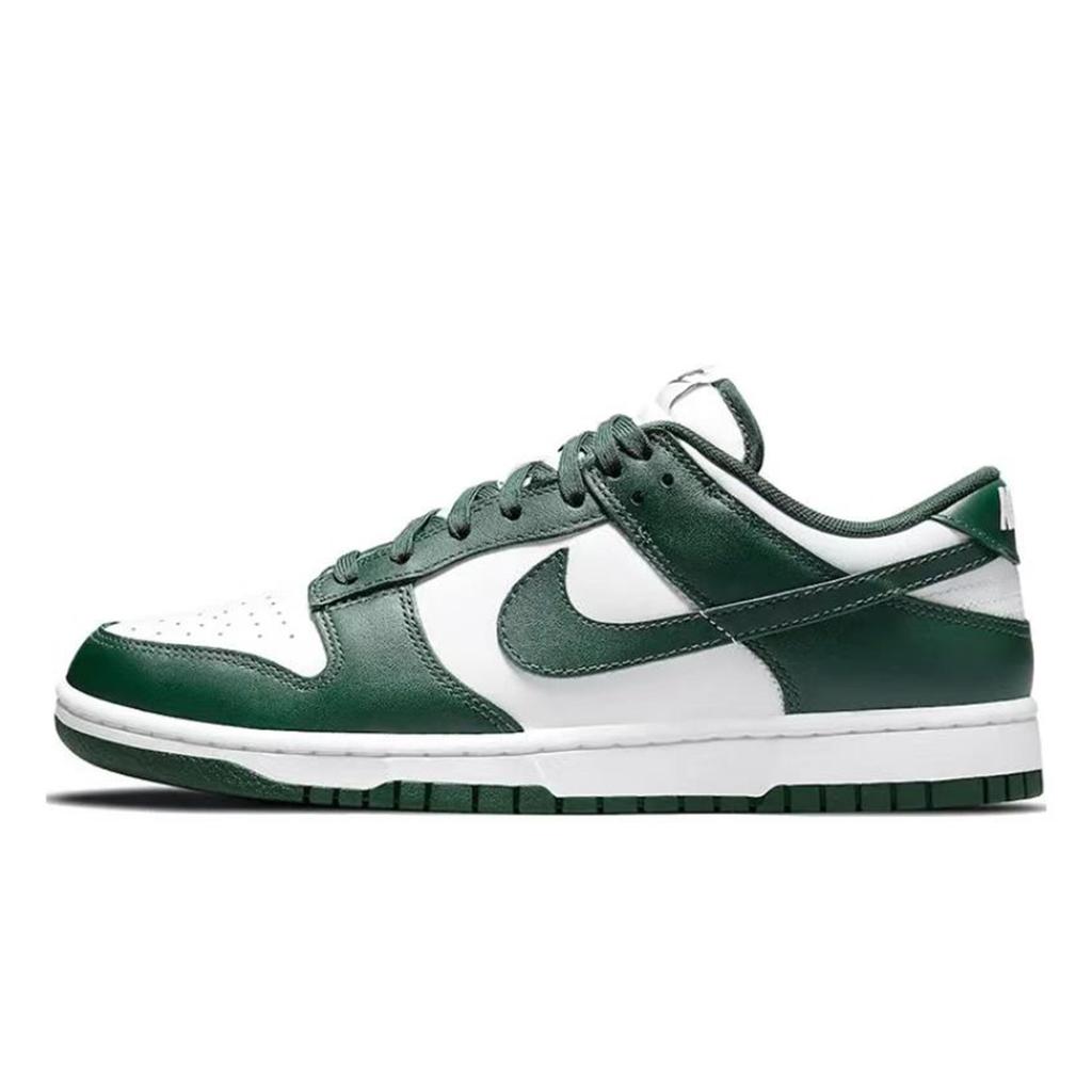 Nike Dunk PU Coverage Slip Resistant And Abrasion Resistant Low Top Skateboard Shoes Unisex Black Gray White DD1391-101(Team28-)
