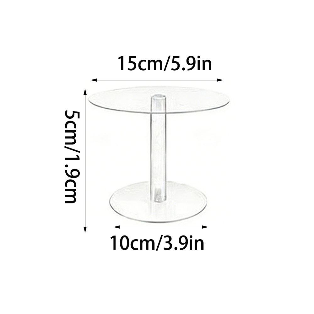Gifts Acrylic Cake Stand Transparent Double-layer Dessert Display Rack Round Party Dessert Stand Wedding Birthday