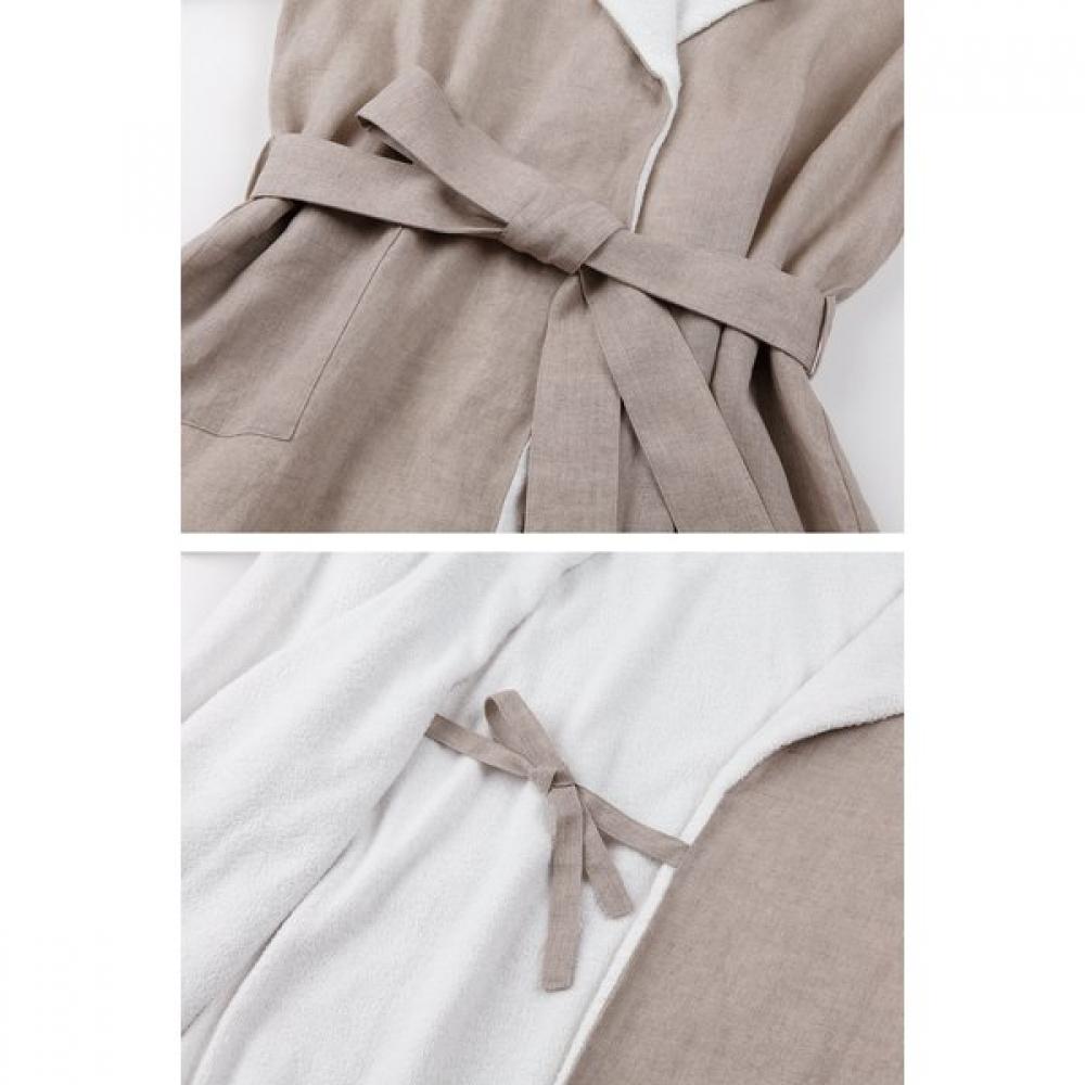 GOHUNABI Casa Linen Pajama Robe