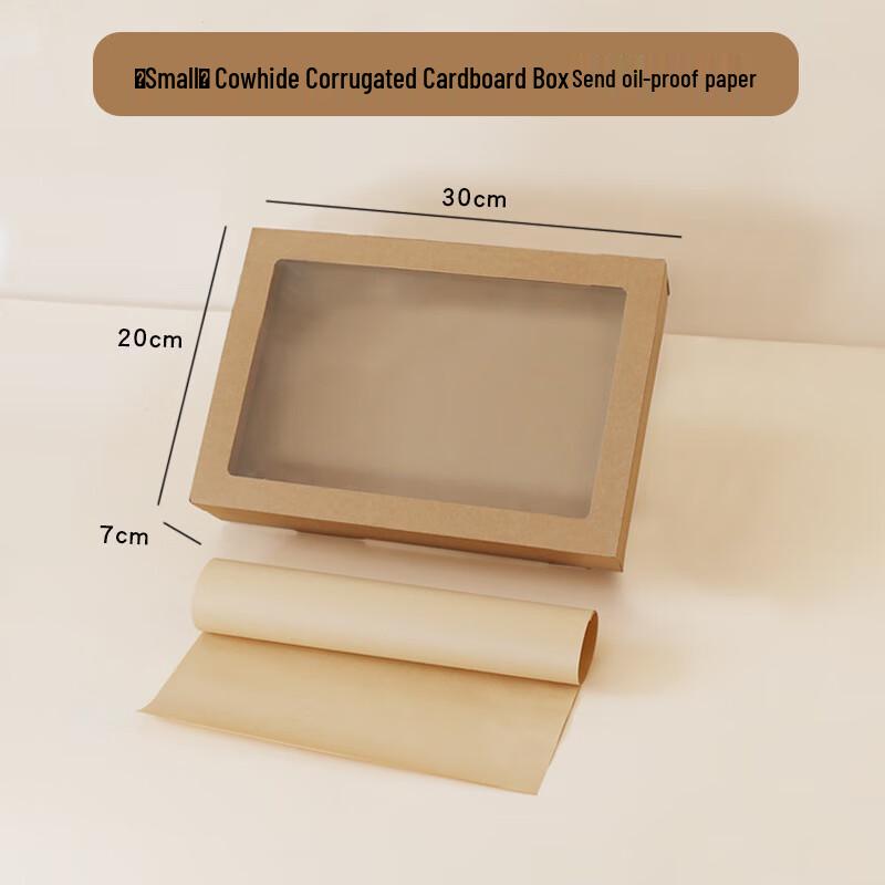 Baizien Kraft Paper Window Food Boxes