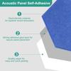 Uxcell 12-Piece Self-Adhesive Acoustic Panels, 12" X 10" X 0.4", Good Density Soundproof Padding, Hexagonal Soundproof Absorbent Panels, Insulated