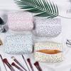 Floral Cosmetic Bag, Small, Fresh and Simple Toilet Bag, Clutch Bag, Portable Storage Bag.