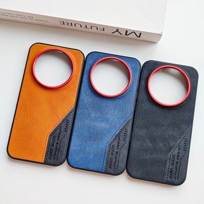 For Huawei Honor Magic 8 / 8 Pro Phone Case, Denim Style, Leather Texture Design, Two-tone Stitching, Shockproof