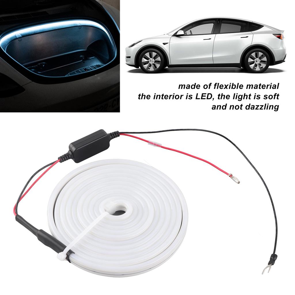 Front Trunk Frunk LED Surround Lighting Strip Kits Replacement for Tesla Model 3 Y 2021 and Later White