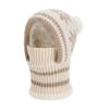 Ear Protection Winter Beanie Mask Fleece Lining Integrated Scarf Cap  Daily Wear