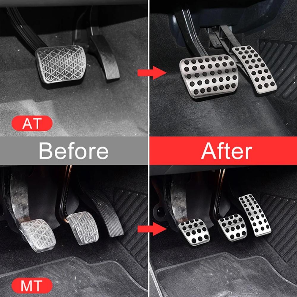 Car Gas Brake Pedal for BMW 1 Series F40 118i F70 118d 2020~2025 2021 Stainless Steel Anti-Slip Footrest Pedals Cover Accessorie