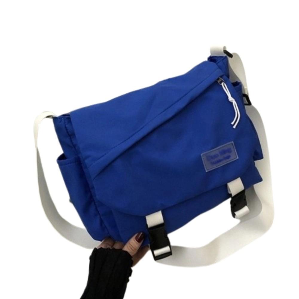 

Casual Girls Messenger Bag Korean Style Class Crossbody Bags Satchels Women Shoulder Bag Daily blue no pendant