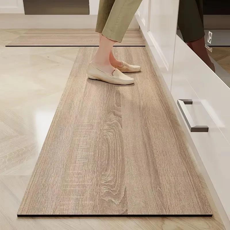 Mat for Kitchen Floor Non-slip Area Rug Waterproof Carpet Pvc Leather Foot Mats Home Decoration Pvc Alfombra Cocina