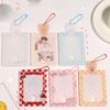 Kawaii Bear Baby Blue Photocard Holder Credit Id Bank Card Photo Display Holder Bus Card Protective Case Pendant