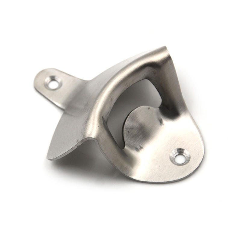 Stainless Steel Wall Mount Bar Beer Glass Cap Bottle Opener