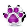925 Sterling copper Cat and Dog Series Best Friend Pendant Fit 4MM hole diamete Bracelet Charms Bead Necklace DIY Female Zircon