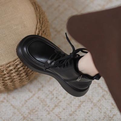 British Style Versatile Sweet Cool Platform Martin Boots Women's 2025 New Autumn New Ins Short Boots Single Boots
