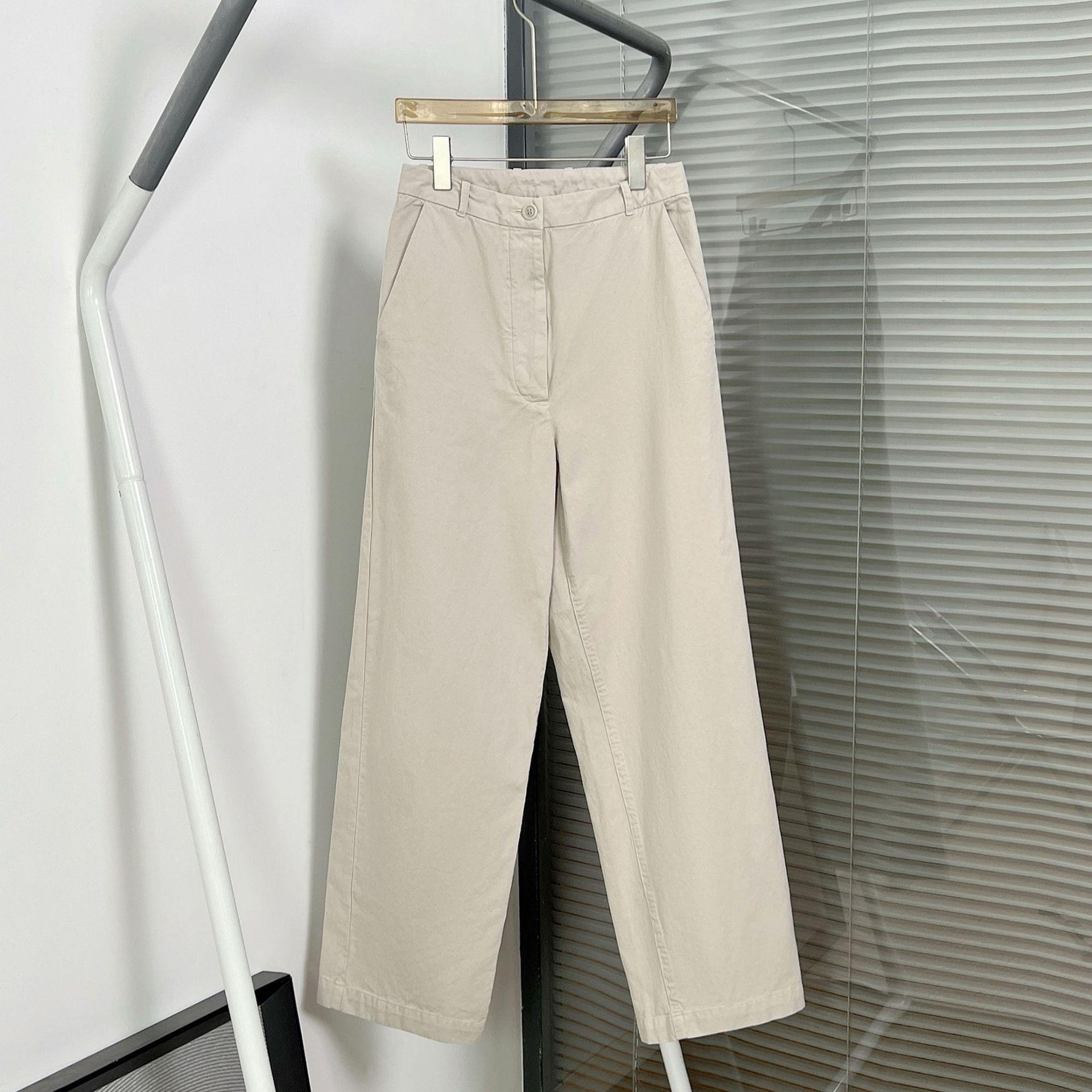 

HOUSE25 A/W Custom Woven Cotton High-Waisted Distressed Wrinkle Micro-Tapered Twill Pants Large хакі