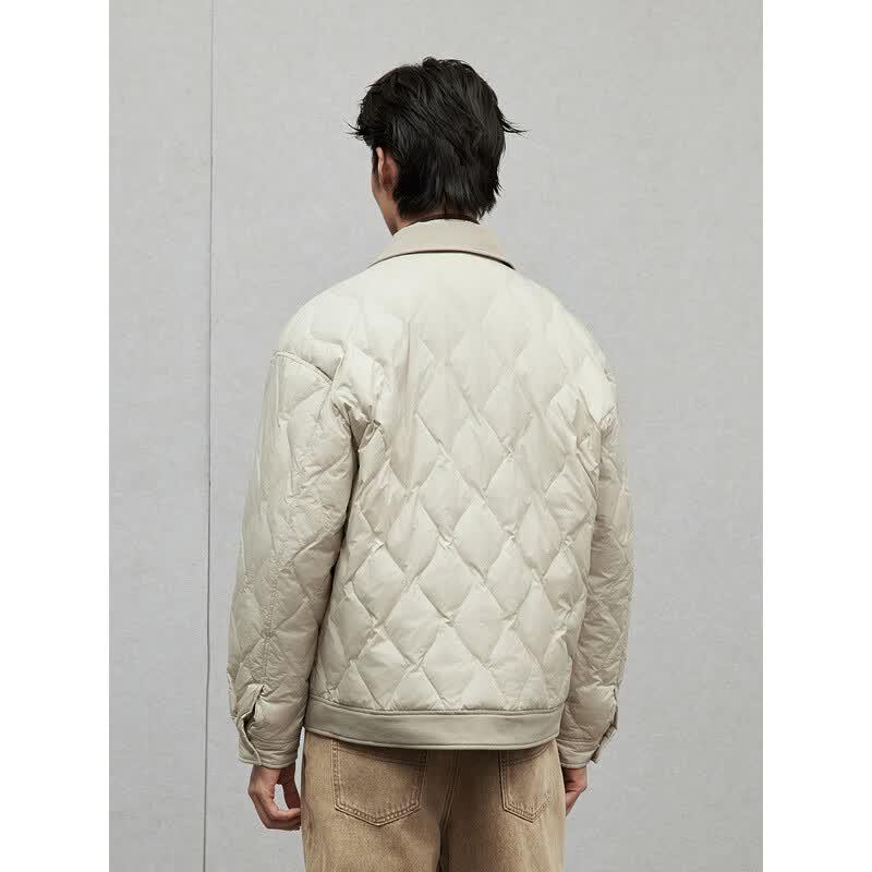 Veste doudoune légère style chemise pour homme GXG - Collection Hiver 2024