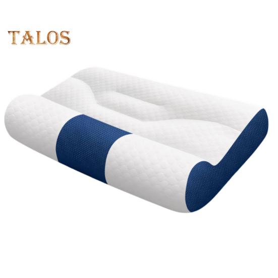 

Летняя охлаждающая подушка с медленным отскоком, эластичная, облегчающая боль в шее, подушка для сна, улучшающая кровообращение, моющаяся, поддерживающая шейный отдел позвоночника, удобная для сна на боку L синий