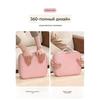 Makeup Bag with Mirror Large Capacity Portable Travel Cosmetic Organizer Handheld Toiletry Case for Women Cosmetic Pouch