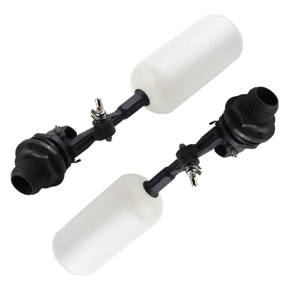2Pcs Water Float Valve Adjustable  Water Filter Float 1/2" Automatic Fill Stop