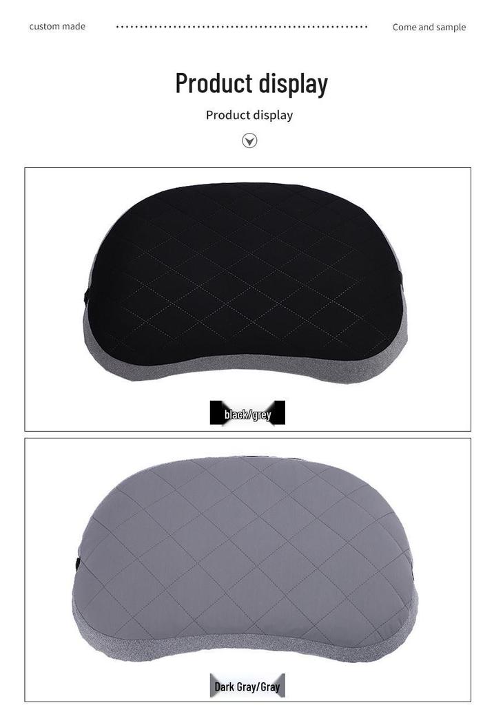 Portable Inflatable Travel Pillow: Outdoor, Camping, Car, Airplane, Lumbar Support