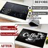 1Pcs Rubber Drying Mat With Coffee Print For Coffee Shop Restaurant Kitchen Carpet Tableware Durable Diatom Mud Table Mat Pet Mat Coffeeware