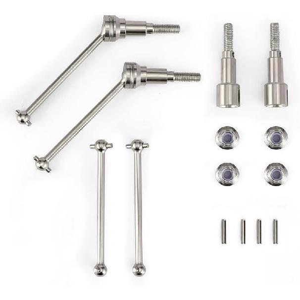 HAIBOXING 1/18 Steel Front CVD Drive Shafts, RC Parts for HBX18859 18858 18868 RC Cars Pins+Lock Nut M3 Included(M1884)